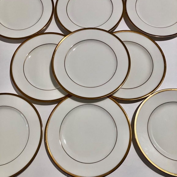 9 NORITAKE ‘TROY’ Bread Plates / Rare Discontinued 1996 / Ivory Fine Bone China - Picture 7 of 8